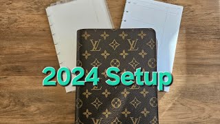 2024 LV Desk Agenda Setup  Cloth amp Paper inserts [upl. by Fineberg]