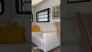 AMAZING CAMPER TRANSFORMATION Before amp After 5th Wheel RV Renovation Tour [upl. by Darrow]