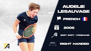 Audelie Lesauvage  College tennis recruiting video [upl. by Ahtan]