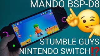 🔲🎮 Como JUGAR a STUMBLE GUYS con CONTROL BSPD8 en NINTENDO SWITCH [upl. by Eleda]