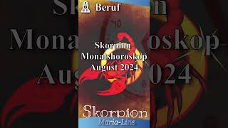 Skorpion BERUF 👷‍♀️ Horoskop August 2024 [upl. by Atsirhcal]