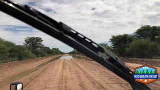 Water obstacles on way to Khutse [upl. by Lancey]