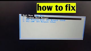 windows boot manager problem in laptop  how to fix windows boot manager problem [upl. by Yetta]