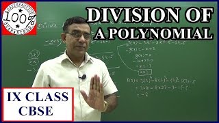 Class 9 Maths division of a polynomial remainder theorem class 9 cbse 2019 Q2 [upl. by Uaerraj]