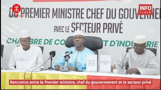 RENCONTRE DU PM GÉNÉRAL DE DIVISION ABDOULAYE MAÏGA AVEC LE SECTEUR PRIVÉ [upl. by Ruthven]