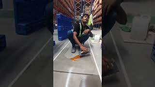 Warehouse Epoxy Paint At Jaipur Location youtubeshorts shortvideo shorts [upl. by Lewendal]