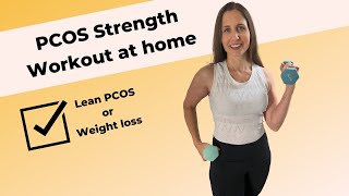 Beginners Strength training at home for PCOS 15minute dumbbell workout [upl. by Ailekat157]