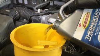 Gen3 Mitsubishi Montero Coolant Flush using Thermocure  Rusty Cooling System with no heat fixed [upl. by Llecrep895]