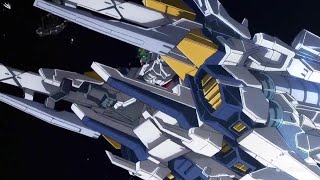 Gundam Narrative and RX0 Unicorn Gundam 03 Golden Phoenix First Encounter [upl. by Flight]