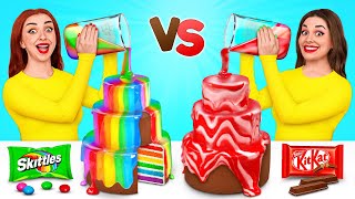 Cake Decorating Challenge  Eating Only Sweet 24 Hours by Multi DO Challenge [upl. by Sidnala]