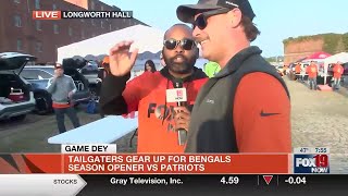 Bengals fans get ready at Longworth Hall start tailgating ahead of first game of season [upl. by Marybella]