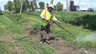 Steam Weeding for Weed Control in an Organic Hopyard [upl. by Aniweta]