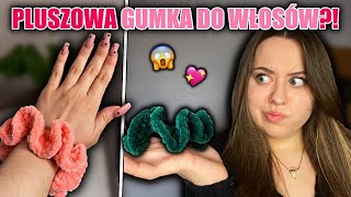 SCRUNCHIE DO ZROBIENIA W DOMU 🧶🤩  Prosty wzór na szydełku 💃 [upl. by Hali651]