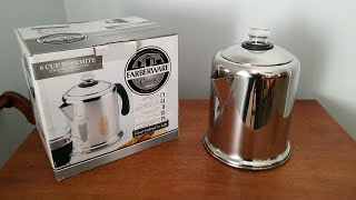 Farberware 50124 Classic Yosemite Stainless Steel Coffee Percolator  Coffee Percolator Review [upl. by Harte]