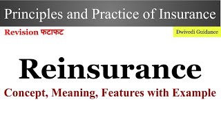 Reinsurance reinsurance class reinsurance explained in hindi principles and practice of insurance [upl. by Atnovart]