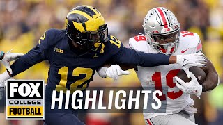 No 2 Ohio State Buckeyes vs No 3 Michigan Wolverines Highlights  CFB on FOX [upl. by Ydnes]