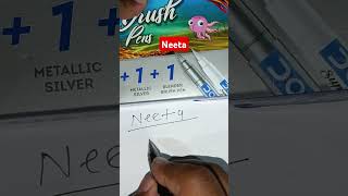 write name quotNeetaquot without holding pen [upl. by Nosro]