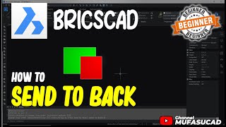 BricsCAD How To Send To Back [upl. by Fe]