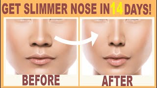 RESHAPE YOUR NOSE TO BE SHARPER AND SMALLER NATURALLY AS WE AGE OUR NOSES SAG LETS FIX THIS [upl. by Akitnahs416]