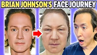 Brian Johnson Biohacks His Face Younger Plastic Surgeon Reacts [upl. by Namso]