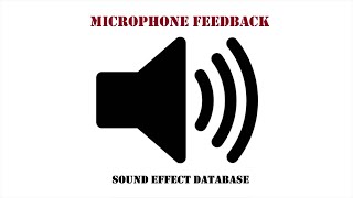 Microphone Feedback Sound Effect [upl. by Budge618]