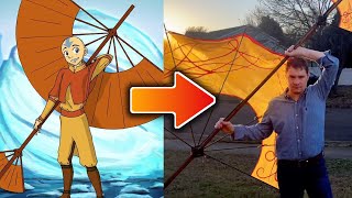 How I Made Avatar Aangs Airbending Glider Staff in Real Life [upl. by Anieral]