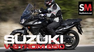 Prueba Suzuki VStrom 650 ABS 2014 [upl. by Eirdua]