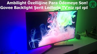 Govee Immersion Şerit Ledlerle Ambilight Özelliğine Para Ödemeye Son Alexa ile Kurulum ve Kullanımı [upl. by Enoob390]