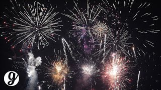 12 Minute Fireworks Show with Sound 4K UHD 60FPS  GRATEFUL [upl. by Eanram]