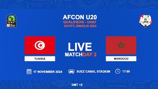 U20 AFCON 2025 Qualifiers  UNAF  TUNISIA VS MOROCCO [upl. by Eelrebmyk]