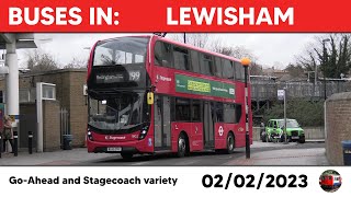 London buses in Lewisham 02022023 [upl. by Nivad809]