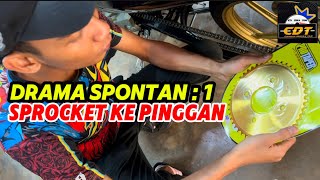 DRAMA SPONTAN 1 SPROCKET KE PINGGAN [upl. by Mayne111]