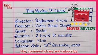 Film Review 3 Idiotsquot  Movie Review writing Review writing in EnglishEnglish writingEng Teach [upl. by Godding]