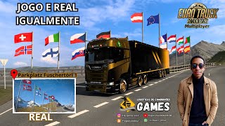 TESTE 001 eurotrucksimulator2 mostra onde lugares coisas passeios turismos igualmente jogo e real [upl. by Nolyarg]