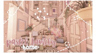 bloxburg  pastel family home  cxvixella ♡ [upl. by Annalla145]