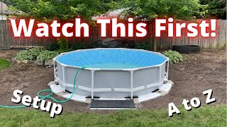 Intex Frame Pool Complete Setup [upl. by Aimek668]