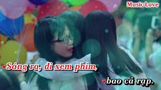 Karaoke Mình Cùng Nhau Đóng Băng  Thùy Chi Beat Chuẩn [upl. by Blanding727]