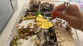 ASMR rummaging earrings and rings  no talking unintentional [upl. by Domineca693]