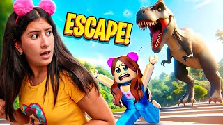 Maria Clara precisa sobreviver ao Parque dos Dinossauros🦖😱 Roblox Escape Jurassic Park Obby [upl. by Hershel]