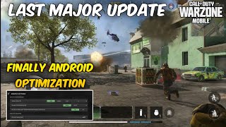 Warzone Mobile Last Major Update  Finally Low end devices Optimization [upl. by Aufmann]