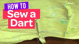 HOW TO SEW A DART  EASY BEGINNER TUTORIAL [upl. by Filemon148]