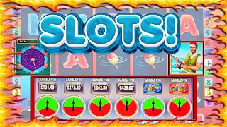 BIG UPS amp BIG DOWNS Slot Play with Free Spins amp Gambles [upl. by Nhtanhoj312]