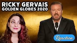 RICKY GERVAIS  Opening Monologue Golden Globes 2020  REACTION [upl. by Joel]