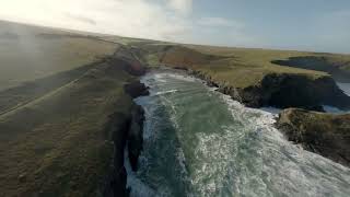 4K Fpv footage over Porth Mear Cornwall 07th October 2024 [upl. by Gilmer70]