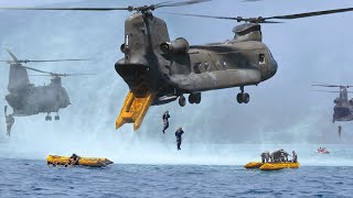 How US Massive Helicopters Secretly Drop Special Forces in Middle of the Sea [upl. by Onairpic77]