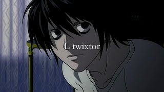 L lawliet twixtorslowed clips  YUUNKKI [upl. by Lunn724]