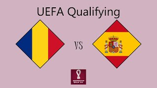 Romania vs Spain  European Qualifying Group C [upl. by Triny]