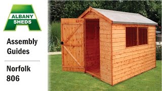 Shed Assembly Guide  Norfolk 806 [upl. by Harpp397]