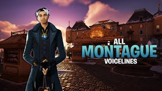 All Montague Boss Voicelines in Fortnite Chapter 5 Season 1  Fortnite Bosses Voicelines [upl. by Llenad164]