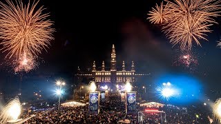 New Years Eve and Fireworks Vienna Austria [upl. by Countess]